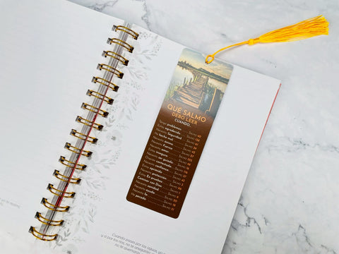 Image of Marcador de Libro con Tassel. Qué Salmo Debo Leer