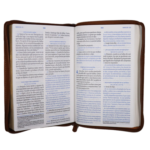 Image of Biblia TLA El Camino La Verdad y La Vida Mediana Letra Grande Símil Piel Miel Código QR