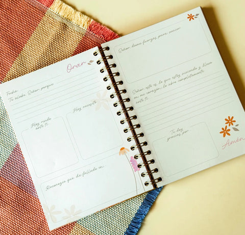 Image of Libreta para Notas Mis Notas de la Palabra Peach