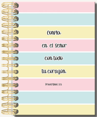 Image of Libreta de Anillas con Elásico Confía en el Señor