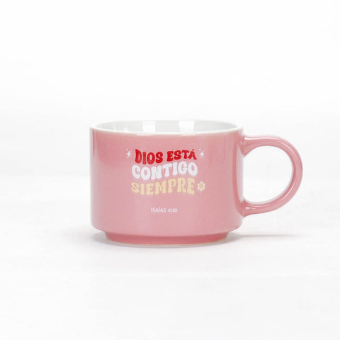 Image of Pack Taza 12 OZ + Llavero de Caucho Colección Primor Dios está Contigo Siempre