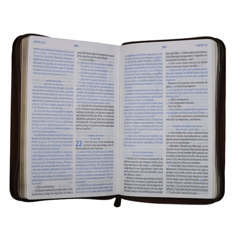 Image of Biblia TLA Vive la Palabra Mediana Letra Grande Símil Piel Marrón/Café