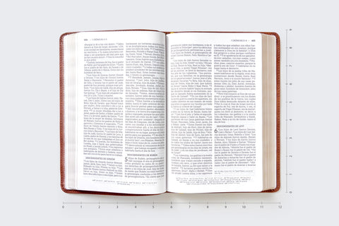 Image of Biblia NBLA Letra Grande Ultrafina Café Símil Piel