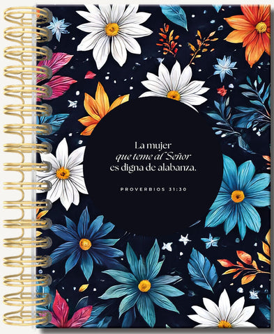 Image of Libreta de Anillas con Elásico La Mujer que Teme al Señor