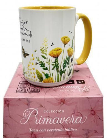 Image of Taza 16 Oz Colección Primavera el Señor Es mi Fuerza