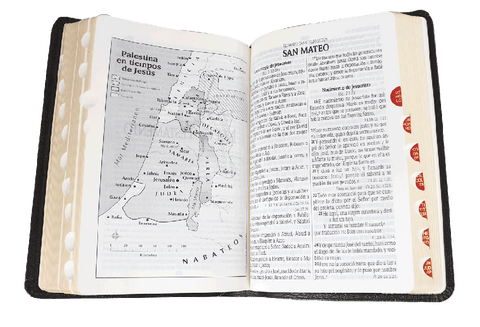 Image of Biblia RVR 1960 de Estudio Pastoral Mediana Letra Mediana Piel Genuina Negro