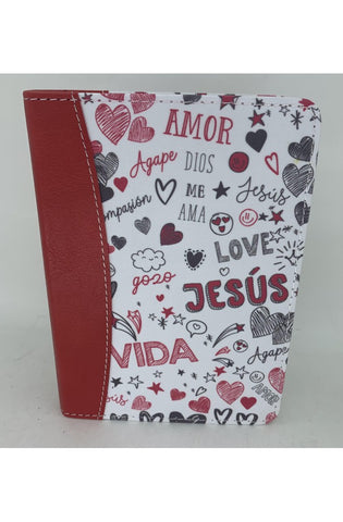 Image of Biblia RVR 1960 Bolsillo Símil Piel Rojo con Índice