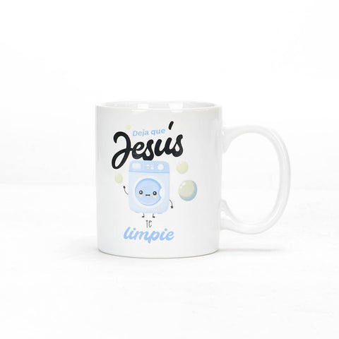 Image of Taza 12 OZ Colección Comparte Jesús te Limpie
