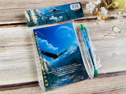 Image of Pack Libreta Anillas con Bolígrafo. Nuevas Fuerzas