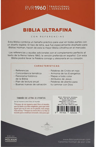 Image of Biblia RVR 1960 Ultrafina Azul Bordado sobre Tela