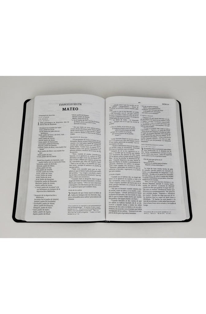 Biblia NVI Ultrafina Negro Piel Fabricada