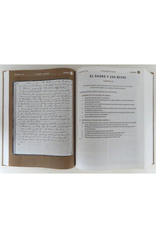 Image of Biblia RVR 1960 de Estudio Spurgeon Marrón Claro Tela