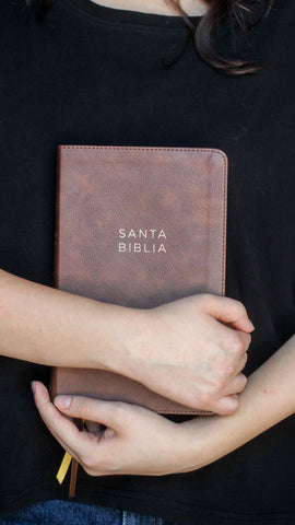 Image of Biblia NBLA Letra Grande Ultrafina Café Símil Piel