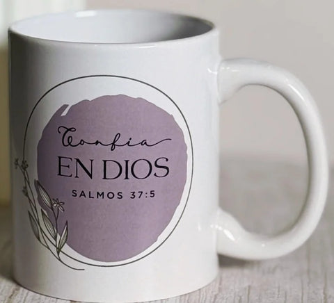 Image of Taza Minimalista Confía en Dios