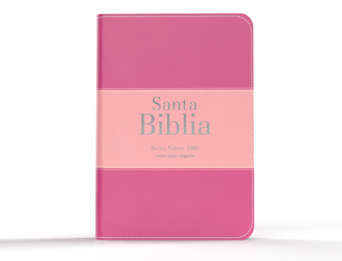 Image of Biblia RVR 1960 Letra Súper Gigante Símil Piel Fucsia Rosa