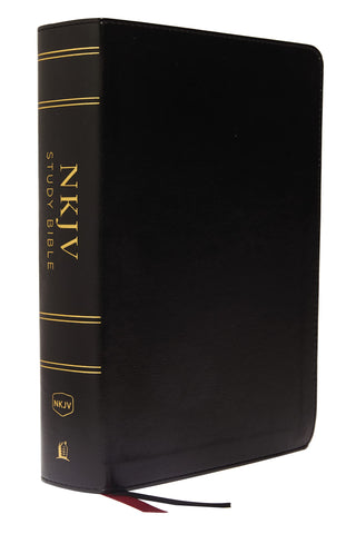 Image of NKJV STUDY BIBLE, LEATHERSOFT, BLACK, FULL-COLOR, COMFORT PRINT