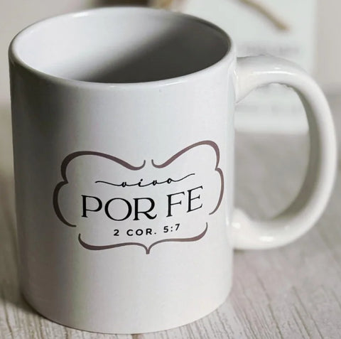 Image of Taza Minimalista: Vivo por Fe
