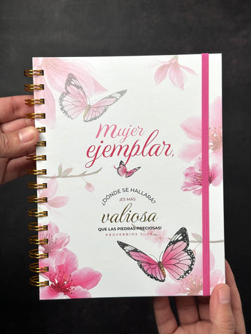 Image of Libreta de Anillas con Elásico Mujer Ejemplar