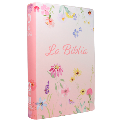 Image of Biblia TLA Mediana Letra Grande 11 Puntos Vinil Canto Rosa Lustre