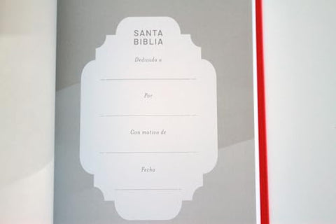 Image of Biblia RVR 1960 para Regalos y Premios Rojo con Sopa de Letras