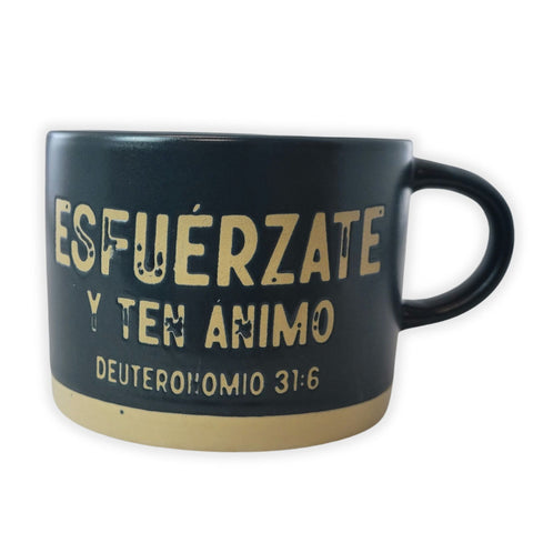 Image of Taza 14 OZ Roca Firme. Esfuérzate y ten Ánimo