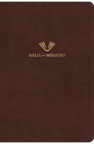 Image of Biblia RVR 1960 del Ministro Ampliada Caoba Piel
