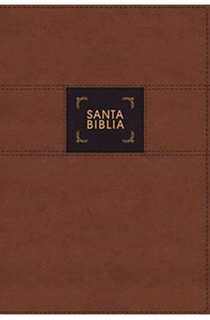 Biblia NBLA de Estudio Gracia y Verdad Piel Café Interior a dos Colores con Índice