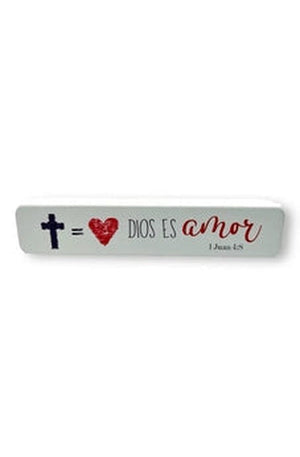 Bloque Decorativo Madera Dios es Amor