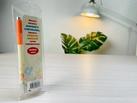 Image of Pack Bolígrafo con Marcador de Libro. Dios es Nuestro Amparo