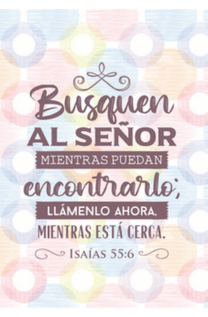 Busquen al Señor - Isaías 55:6 - Diario y Cuaderno de Notas