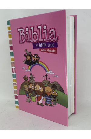 Biblia RVR 1960 para Niñas Letra Grande 10 puntos Tapa Dura Rosa