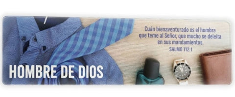 Image of Pack 30 Marcadors PVC Translúcidos. Hombre de Dios