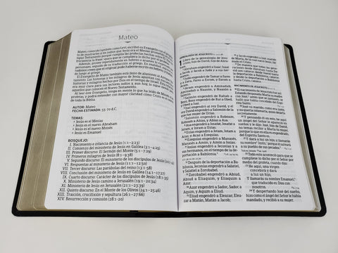 Image of Biblia RVR 1960 Letra Grande Tamaño Manual Piel Fabricada Negro