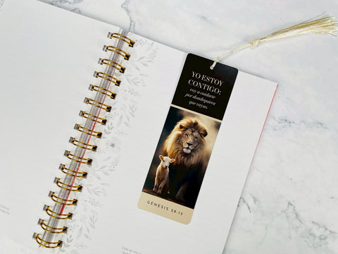 Image of Marcador de Libro con Tassel. Yo Estoy Contigo León