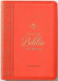 Biblia RVR 1960 Letra Grande Tamaño Manual Neoclassic Coral Símil Piel