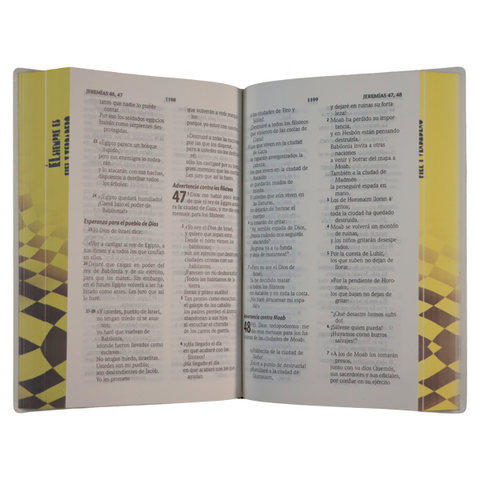 Image of Biblia TLA Mediana Letra Grande 11 Puntos Vinil  Fiel