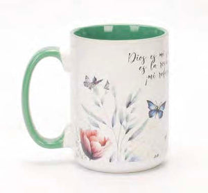 Taza 16 OZ Colección Primavera Dios es mi Salvacion