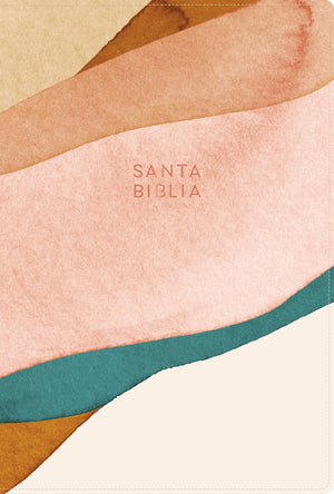 Biblia RVR 1960 Letra Grande Tamaño Manual Acuarela Símil Piel