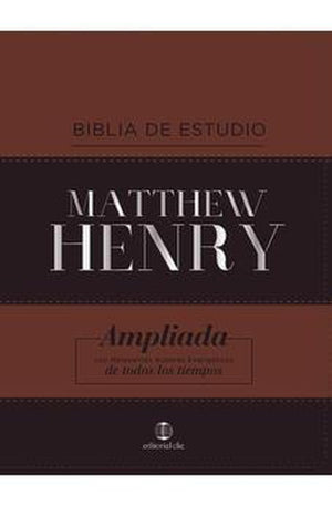 Biblia RVR 1977 de Estudio Matthew Henry Piel Idx