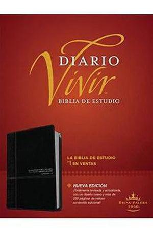 Biblia RVR 1960 de Estudio Diario Vivir Negro onice Sentipiel Índice