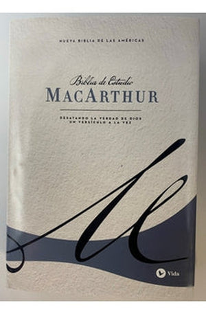 Biblia NBLA de Estudio MacArthur Tapa Dura Azul Interior a dos Colores