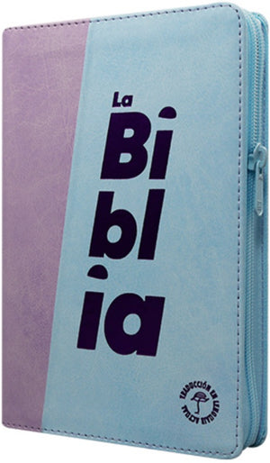 Biblia TLA Mediana Letra Grande Símil Piel Morado Lila