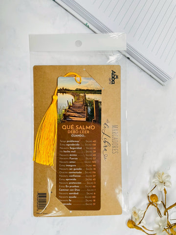 Image of Marcador de Libro con Tassel. Qué Salmo Debo Leer