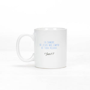 Taza 12 OZ Colección Comparte Jesús te Limpie