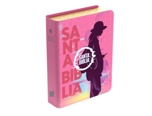 Biblia RVR 1960 Compacta Jóvenes Rosado Símil Piel