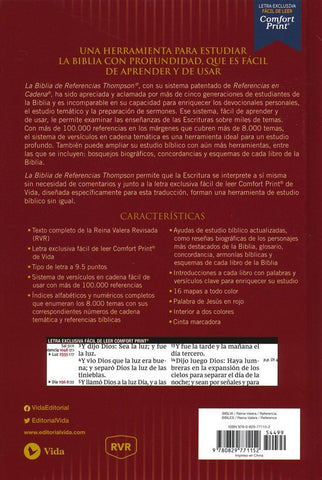 Image of Biblia RVR 1977 de Referencia Thompson Tapa Dura