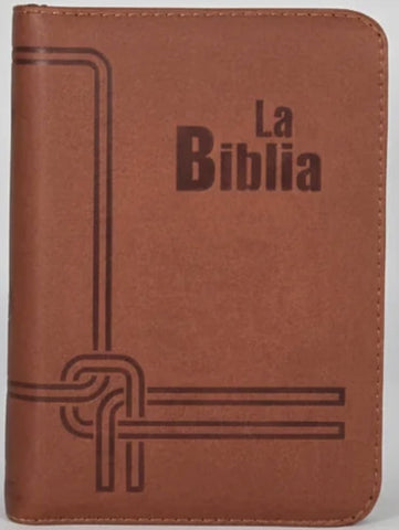 Image of Biblia TLA Chica Letra Chica Símil Piel Café Cierre