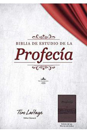 Biblia RVR 1960 de Estudio de la Profecia Piel Marrón con Índice