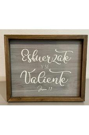 Cuadro Escritorio Esfuerzate y Se Valiente