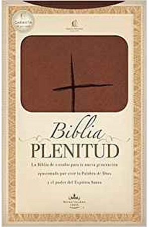 Biblia RVR 1960 de Estudio Plenitud Tamaño Manual Terracota Piel